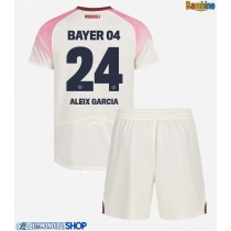 Maglie da calcio Bayer Leverkusen Aleix Garcia #24 Seconda Maglia Bambino 2025-26 Manica Corta (+ Pantaloni corti)